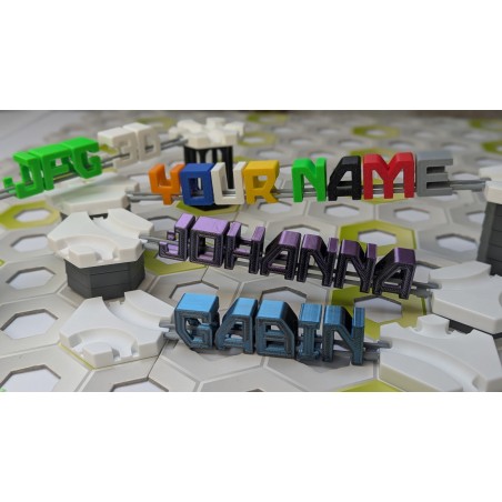 Gravitrax Compatible Extensions: Track with custom text