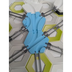 Gravitrax Compatible Extensions: Set of 2 slopes measuring 1 cm with triple passage