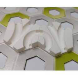 Extension Compatible Gravitrax: Lot de 2 Pentes de 1cm avec triple passage