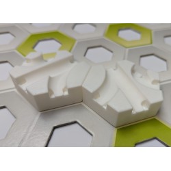 Gravitrax Compatible Extensions: Set of 2 slopes measuring 1 cm with triple passage