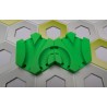 Extension Compatible Gravitrax: Lot de 2 Pentes de 1cm avec triple passage