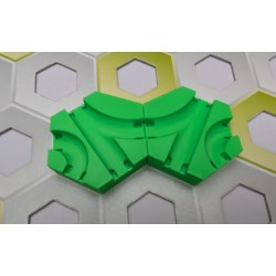 Gravitrax Compatible Extensions: Set of 2 slopes measuring 1 cm with triple passage