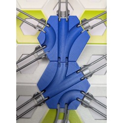 Extension Compatible Gravitrax: Lot de 2 Pentes de 1cm avec triple passage