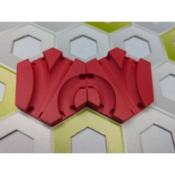 Gravitrax Compatible Extensions: Set of 2 slopes measuring 1 cm with triple passage