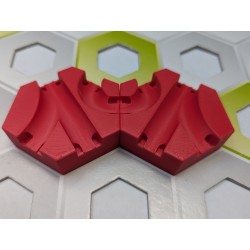 Gravitrax Compatible Extensions: Set of 2 slopes measuring 1 cm with triple passage