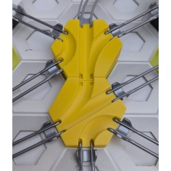 Gravitrax Compatible Extensions: Set of 2 slopes measuring 1 cm with triple passage