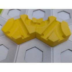Extension Compatible Gravitrax: Lot de 2 Pentes de 1cm avec triple passage