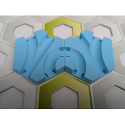 Extension Compatible Gravitrax: Lot de 2 Pentes de 1cm avec triple passage