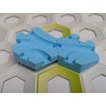Extension Compatible Gravitrax: Lot de 2 Pentes de 1cm avec triple passage