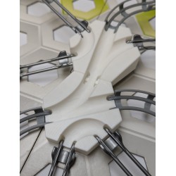 Gravitrax Compatible Extensions: Set of 2 slopes measuring 1 cm with triple passage