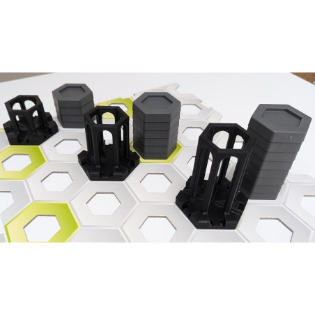 Extension Compatible Gravitrax: Pack de 3 supports courts