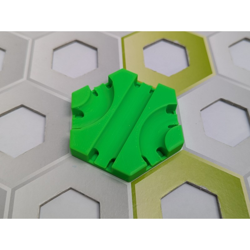 Gravitrax Compatible Extensions: Straight module with double elbow