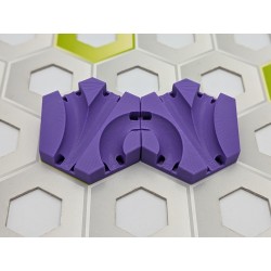 Gravitrax Compatible Extensions: Set of 2 slopes measuring 1 cm with triple passage