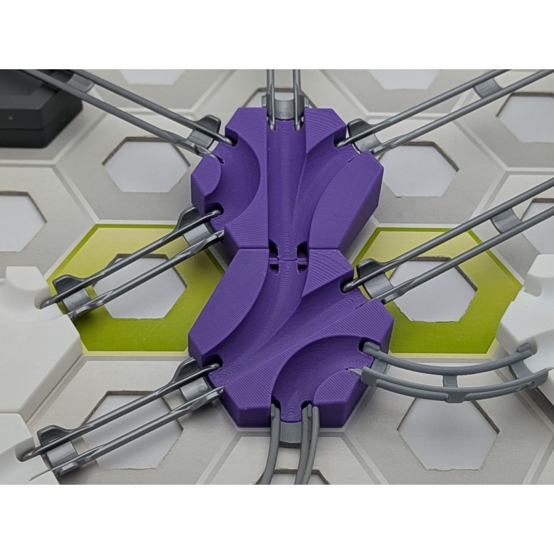 Gravitrax Compatible Extensions: Set of 2 slopes measuring 1 cm with triple passage