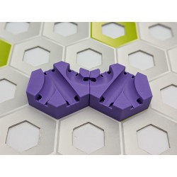 Extension Compatible Gravitrax: Lot de 2 Pentes de 1cm avec triple passage