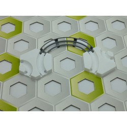 Extension Compatible Gravitrax: Rail plat courbe à 120°, taille moyenne