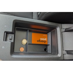 Organizer for storage between the seats