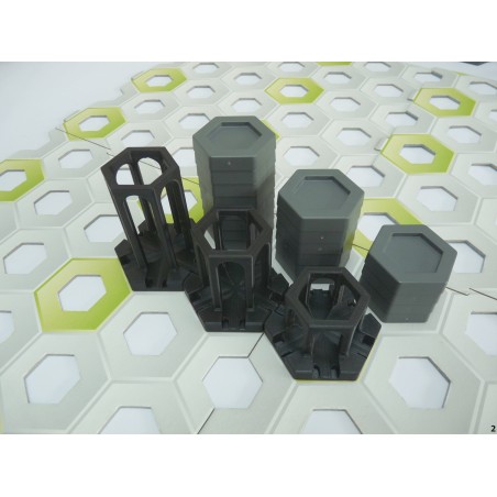 Extension Compatible Gravitrax: Pack de 3 supports courts