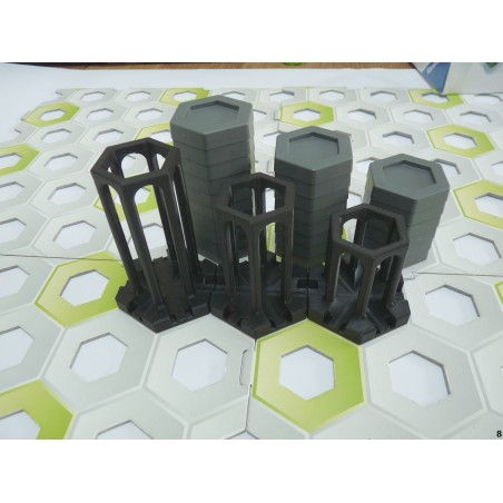 Extension Compatible Gravitrax: Pack de 3 supports moyens