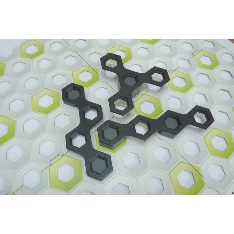 Set of 3 4-slots connectors