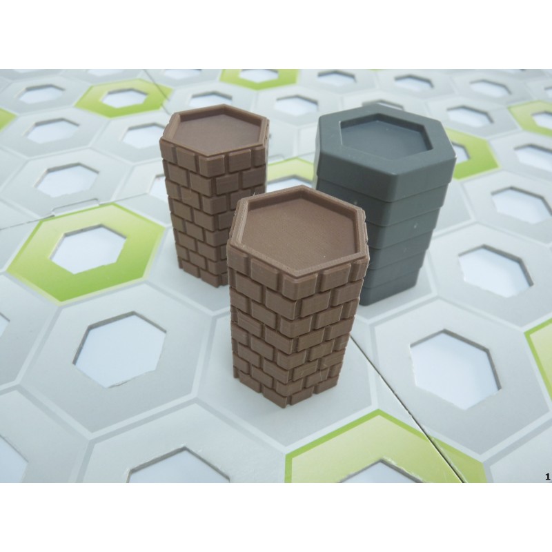 Gravitrax Compatible Extensions: set of 8 15mm brick wall support