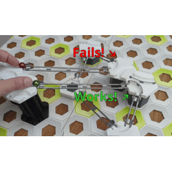 Extension Compatible Gravitrax: Pack de 2 modules avec rail de guidage