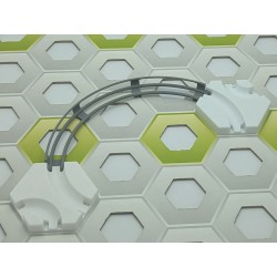 Gravitrax Compatible Extensions: Flat Rail, curved at 120deg, big size
